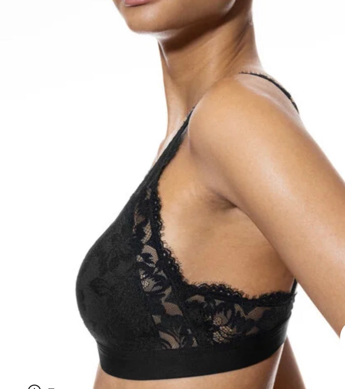 Triangle non-wired bra | MEY | Serie Poetry Vogue Colour Black