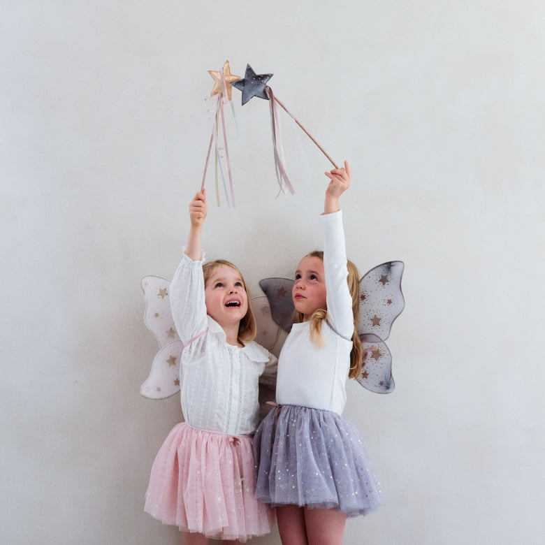 Mimi & Lula Starry Night Fairy Wings Grey | Children’s Dress Up Wings