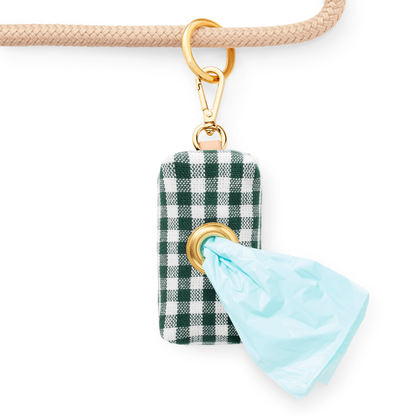 The Foggy Dog - Evergreen Gingham Waste Bag Holder