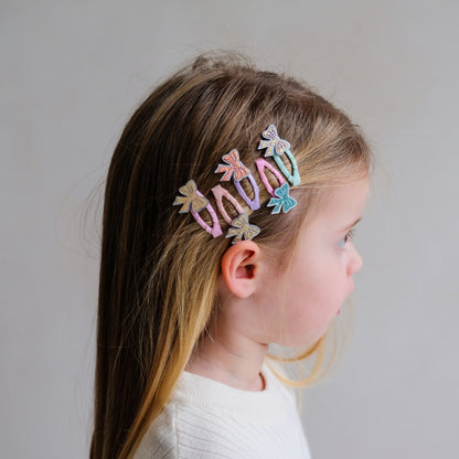 Mimi and Lula Sparkle Bow Mini Clic Clacks