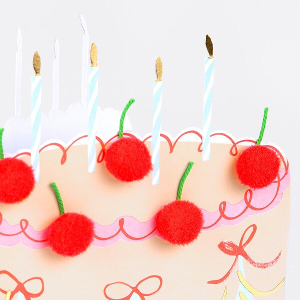 Meri Meri Cherry Cake Birthday Card