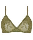 Antigel Dentelle Rebelle Wireless Triangle Bra | Vert Mousse