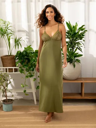 Antigel Dentelle Rebelle long slip dress