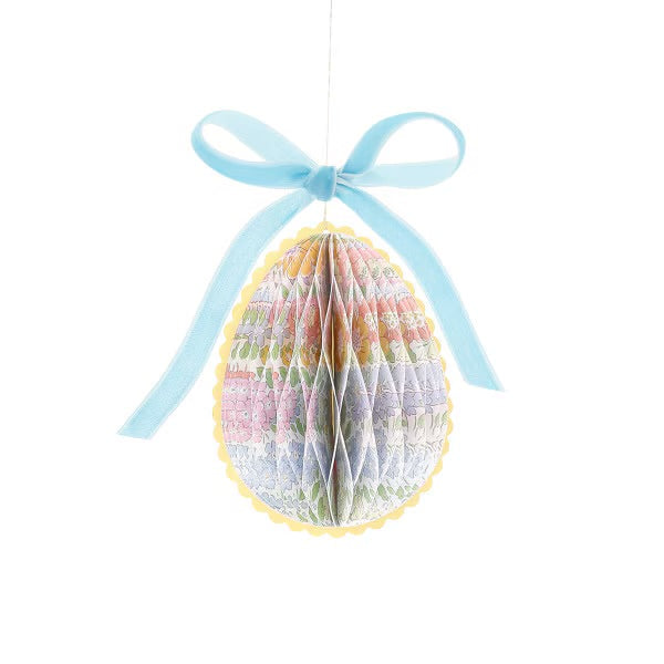 Meri Meri x Liberty Paper Honeycomb Egg Decorations (Set of 6) | Liberty Easter Decorations