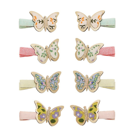 Mimi & Lula Floral Butterfly Mini Clips | Butterfly Hair Clips for Children
