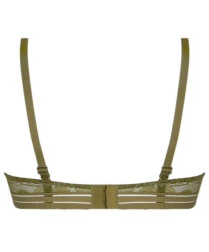 Antigel Dentelle Rebelle Wireless Triangle Bra | Vert Mousse