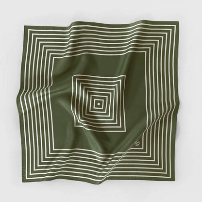 Lescarf 50cm Silk Scarf Forest Green