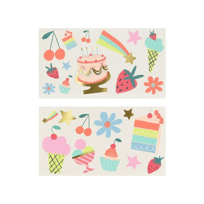 Meri Meri Birthday Temporary Tattoos