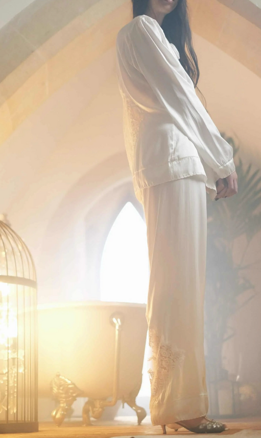 Shell Belle Couture Clara Pyjama Bottoms Ivory