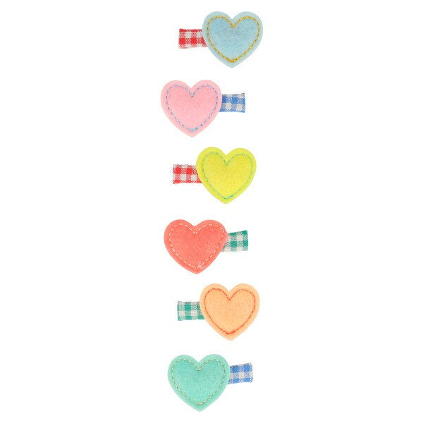 Meri Meri Felt Heart Hair Clips
