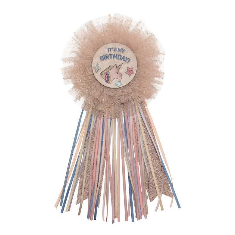 Mimi and Lula Unicorn Birthday Badge