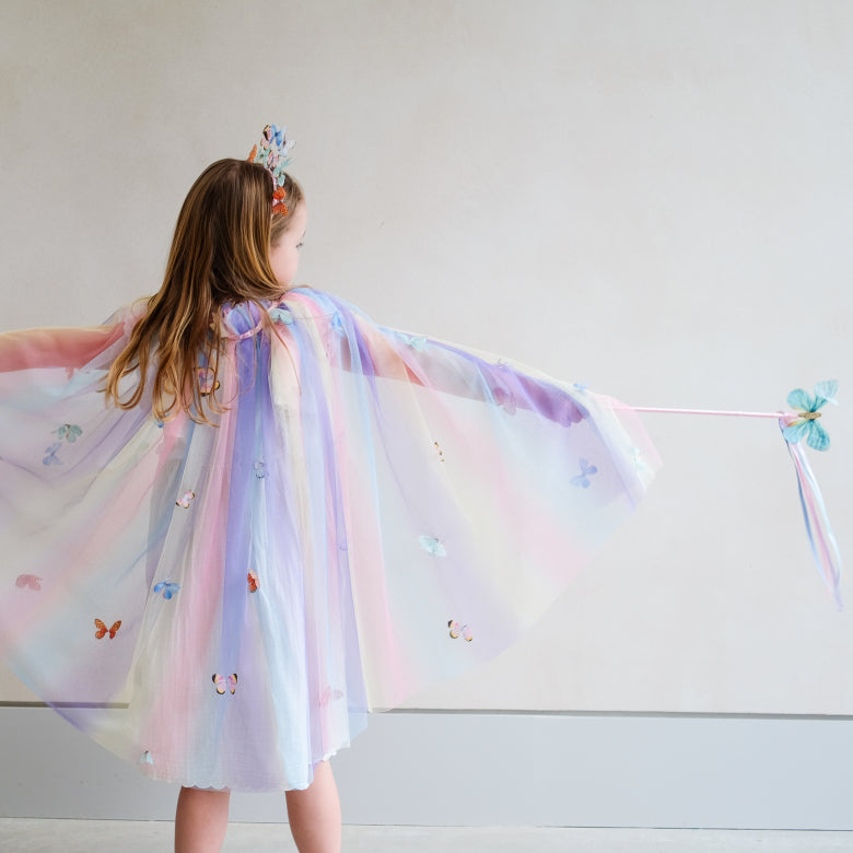 Butterfly Cape | Mimi and Lula | Multi Pastel Colour