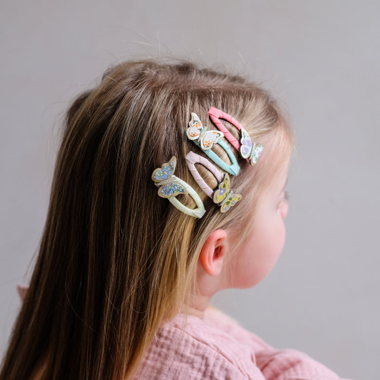 Mimi & Lula Floral Butterfly Clic Clacs | Butterfly Hair Clips for Children