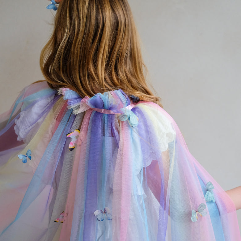 Butterfly Cape | Mimi and Lula | Multi Pastel Colour