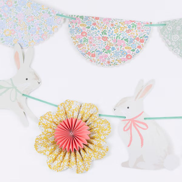 Meri Meri x Liberty Bunny & Floral Garland | Liberty Easter Party Decoration