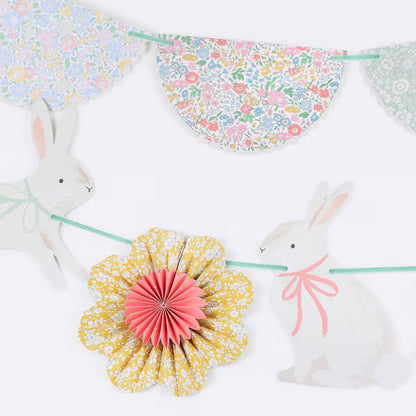 Meri Meri x Liberty Bunny & Floral Garland | Liberty Easter Party Decoration