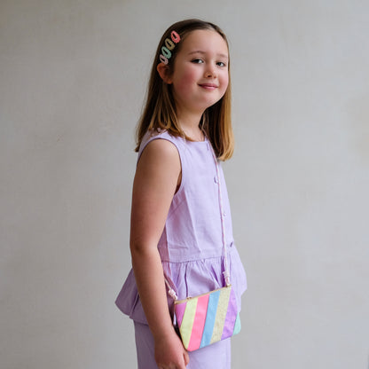 Mimi & Lula Sherbet Striped Bag | Rainbow Children’s Crossbody Bag