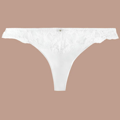 Aubade 'Kiss of Love' White Lace Thong