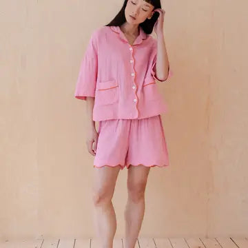 TBCo - Cotton Pyjamas in Pink Scallop