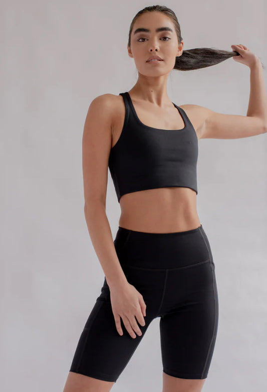 Pocket High-Rise Bike Shorts Girlfriend Collective