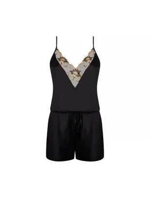 Lise Charmel Silk Romper in Noir