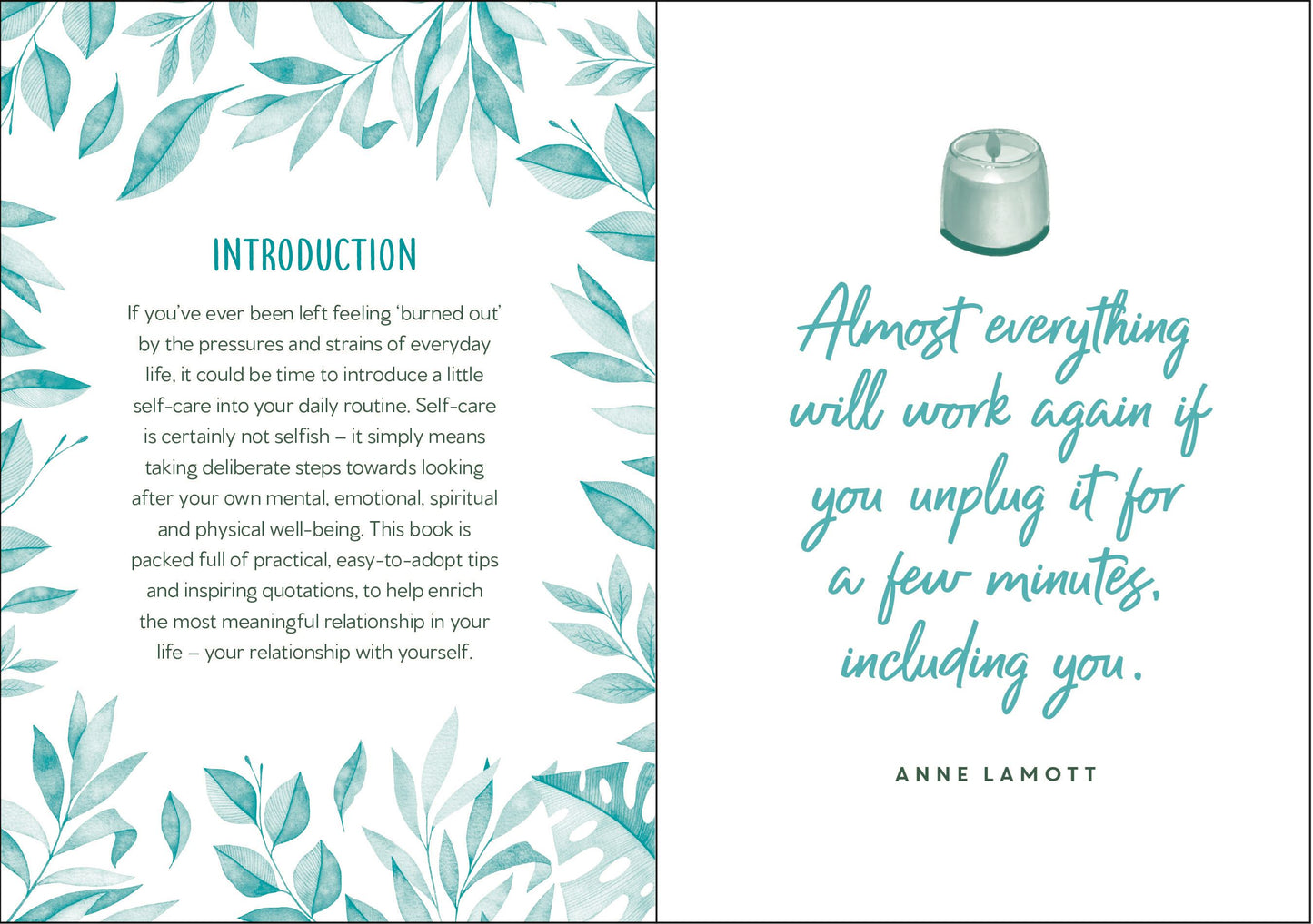 SELF CARE: HOW TO LIVE MINDFULLY AND LOOK AFTER YOURSELF - Claire Chamberlain,