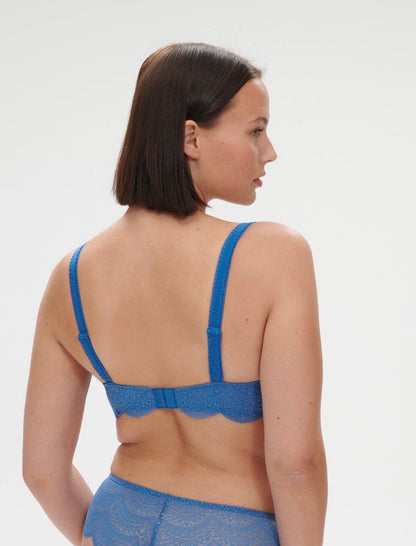 Simone Pérèle Karma Lace Half-Cup Bra | Myosotis Blue
