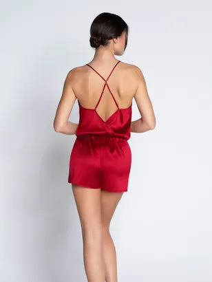 Lise Charmel Silk Romper in Noir