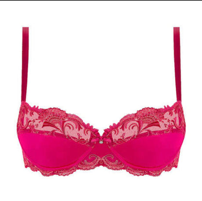 Lise Charmel Splendeur Soie Silk Padded Bra | Splendeur Carmin