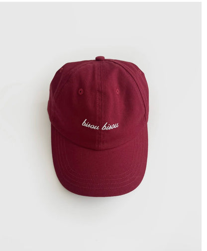 Lescarf Bisou Bisou Cap Wine Red