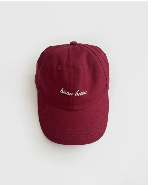 Lescarf Bisou Bisou Cap Wine Red