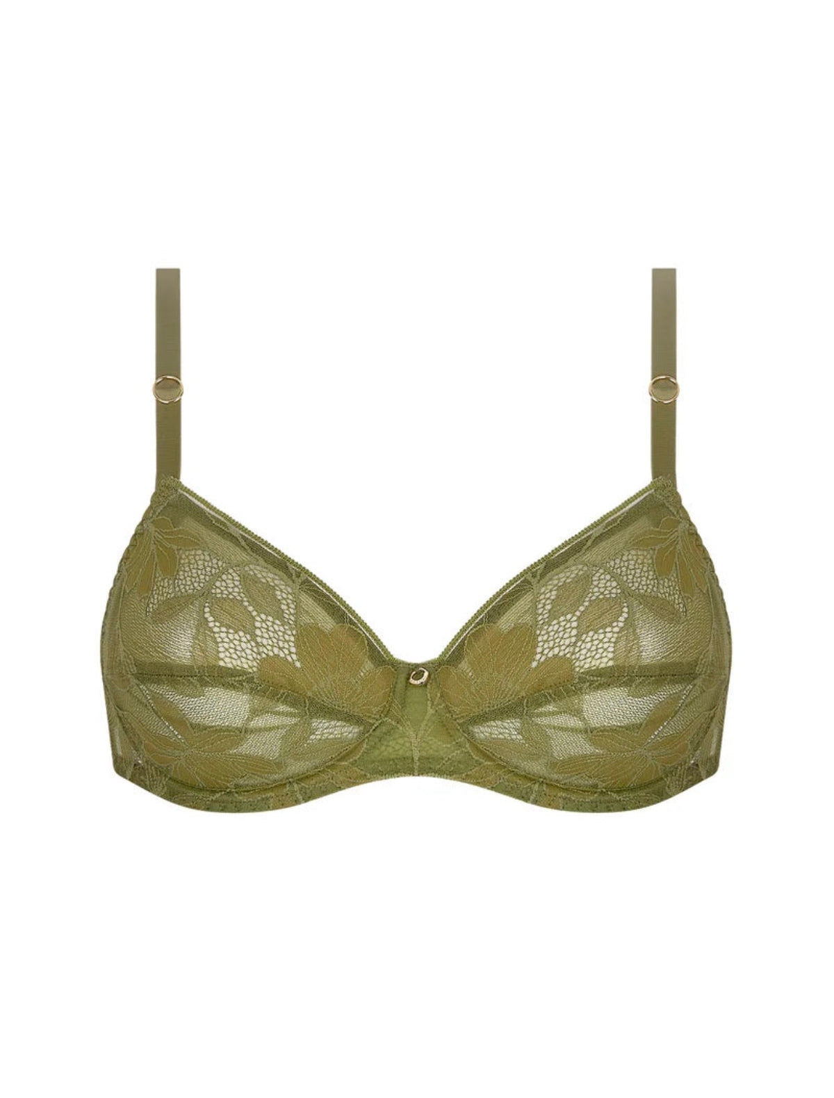 Antigel Dentelle Rebelle Full Cup Bra – Vert Mousse