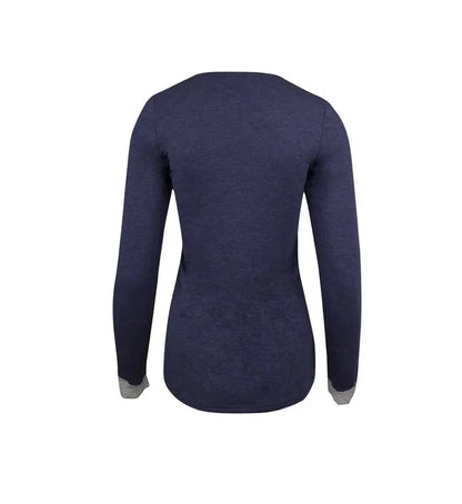 Antigel Simply Perfect long sleeved top in Bleu Chiné Nacre
