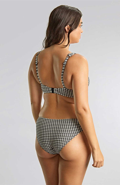 Olivia Full Cup Navy Gingham Underwired  bikini Top
