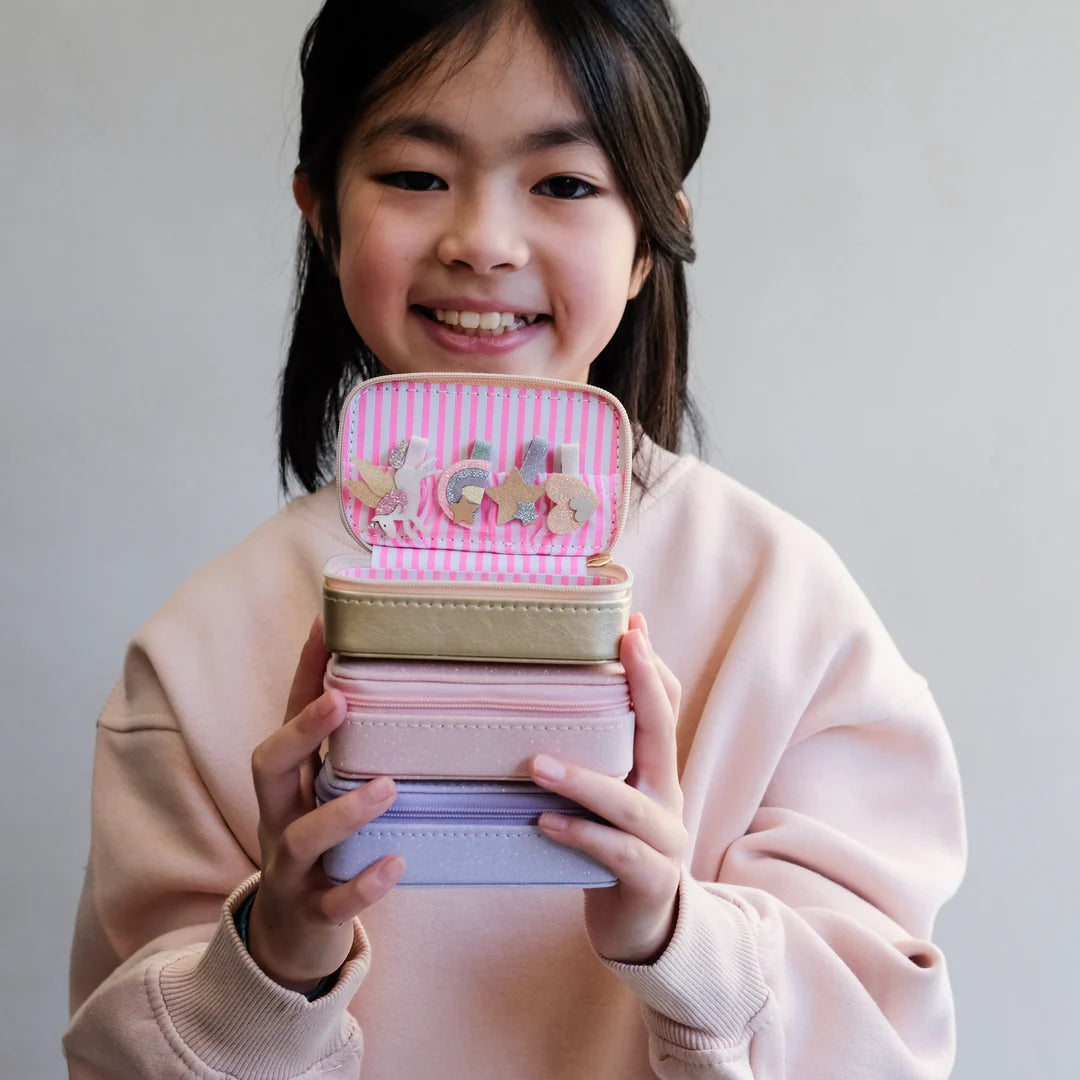 Mimi and Lula Mini Gold Jewellery Box