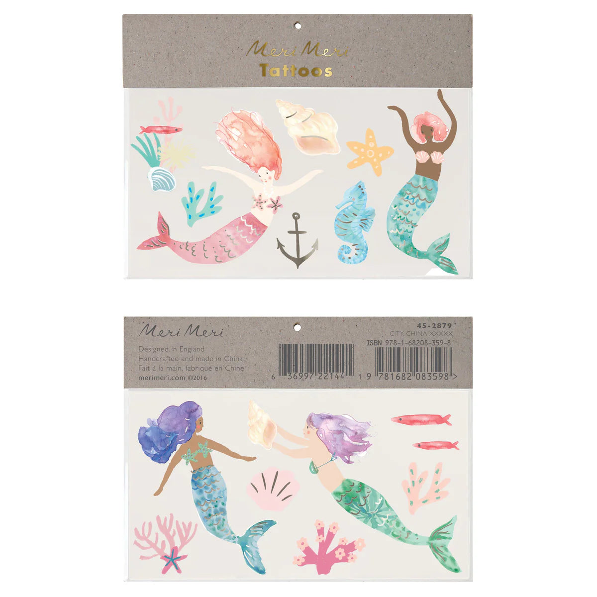 Meri Meri Mermaid Temporary Tattoos