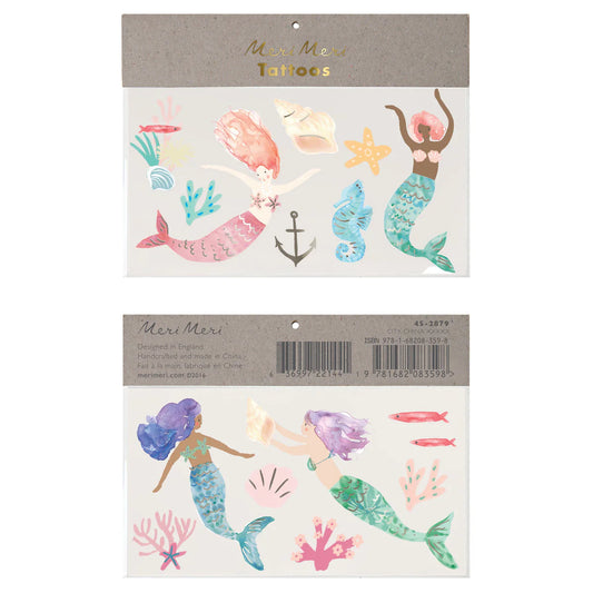 Meri Meri Mermaid Temporary Tattoos