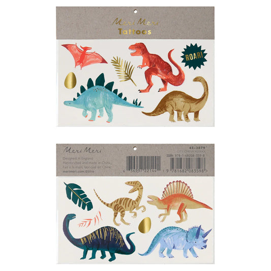 Meri Meri Dinosaur Temporary Tattoos