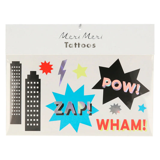 Meri Meri Superhero Tattoos