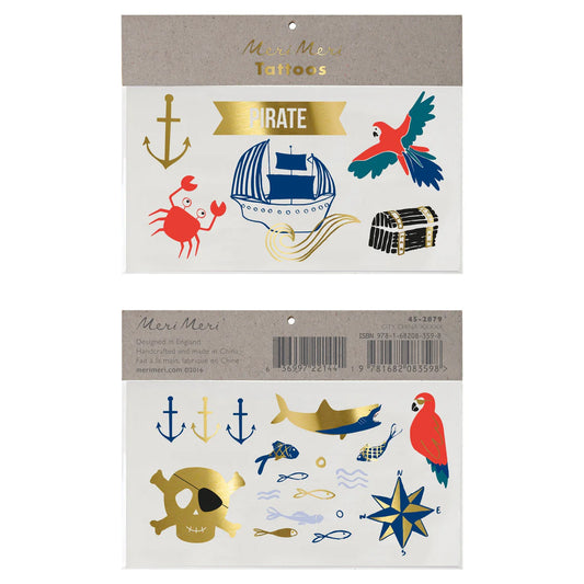 Meri Meri Pirates Bounty Large Tattoos