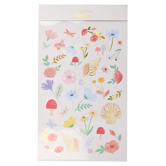 Meri Meri Floral Tattoo Sheets (x2 sheets)