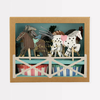 Meri Meri Horse Cupcake Kit (x24 toppers)