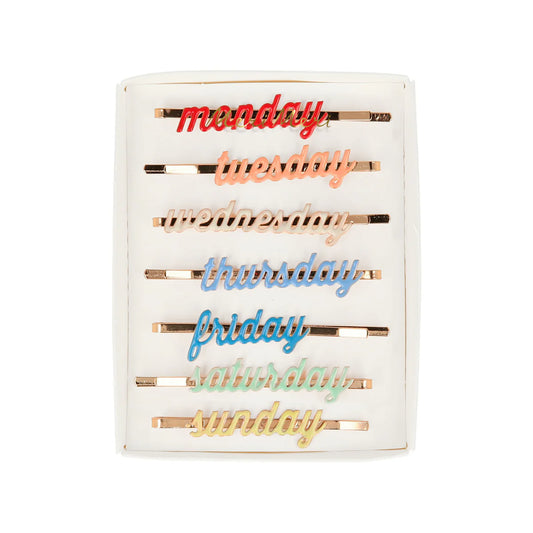 Meri Meri Week Day Hair Slides