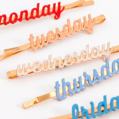 Meri Meri Week Day Hair Slides