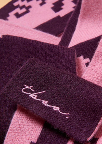 NEW ARRIVAL TBCo Merino Wool Skinny Scarf – Burgundy Gallop