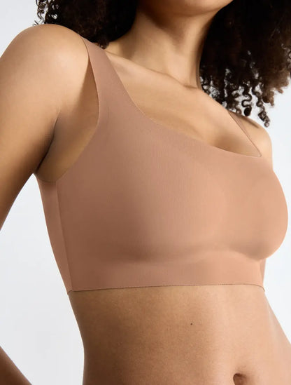 Sloggi ZERO Feel Top | Seamless Wireless Bra top | Red & Nude