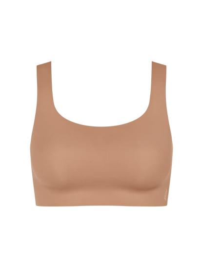Sloggi ZERO Feel Top | Seamless Wireless Bra top | Red & Nude