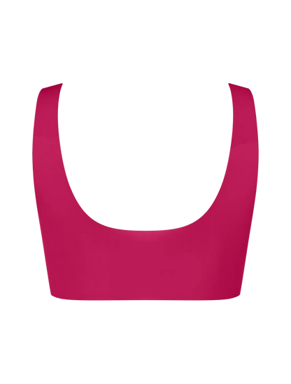 Sloggi ZERO Feel Top | Seamless Wireless Bra top | Red & Nude