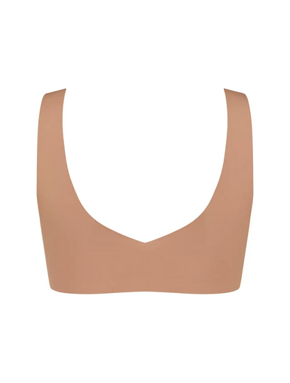 Sloggi ZERO Feel Top | Seamless Wireless Bralette | Red & Nude