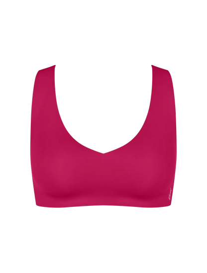 Sloggi ZERO Feel Top | Seamless Wireless Bralette | Red & Nude
